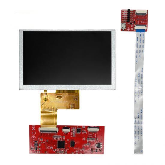 5' relação capacitiva da função 800x480 Hmi da relação do LCD UART módulo da exposição de Tft Lcd de 5 polegadas