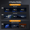 O interruptor personalizado 3 de USB 3,0 HDMI KVM monitora 4 computadores 4K@60Hz