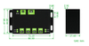 HUB USB de nível industrial, estendendo 4 portas USB 3.2, hosts duplos comutáveis, múltiplas proteções