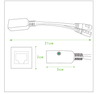 Conexão Gigabit de fábrica MikroTik RBGPOE com linha divisor passiva POE 9-48V porta RJ45 10/100/1000Mbps