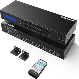  Switcher matricial personalizado de 8 portas e 16 portas HDMI Matrix 4K 