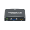 Conversor PII-632 HDMI VGA + HDMI com áudio de 3,5 mm suporta 1080P