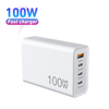 Carregador de parede usb c, 100w pd 3.0 pps 4 portas gan iii carregador rápido tipo c estação de carregamento adaptador de energia dobrável bloco de carregador de viagem