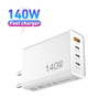 Carregador usb c de 140w, carregador mac book pro dobrável nexode pd3.1 pps 3 portas rápido gan adaptador de energia para carregador de parede para laptop