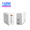 Carregador usb c de 140w, carregador mac book pro dobrável nexode pd3.1 pps 3 portas rápido gan adaptador de energia para carregador de parede para laptop