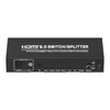 PII-1024E 4x2 HDMI Matrix Switch/Splitter com extrator de áudio - 4K 60 Hz, controle IR, HDCP 2.2, 4:4:4