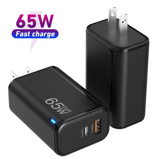 Bloco Carregador USB C 65W PD 3.0 QC 4.0 PPS Cubo De Carregamento Rápido Ultra Compacto - Tipo C 