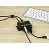 HUB USB de nível industrial, estendendo 4 portas USB 3.2, hosts duplos comutáveis, múltiplas proteções