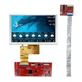 5' relação capacitiva da função 800x480 Hmi da relação do LCD UART módulo da exposição de Tft Lcd de 5 polegadas