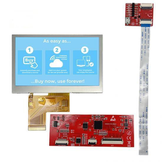 Painel resistivo Lcd Tela capacitiva Lcd Resolução 480*272 Módulo de interface Hmi de exibição Tft Lcd de 4,3 polegadas