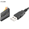 TTL-232R-5V e TTL-232R-3V3 Cabo USB para UART Suporta sinais UART +5V/3V3