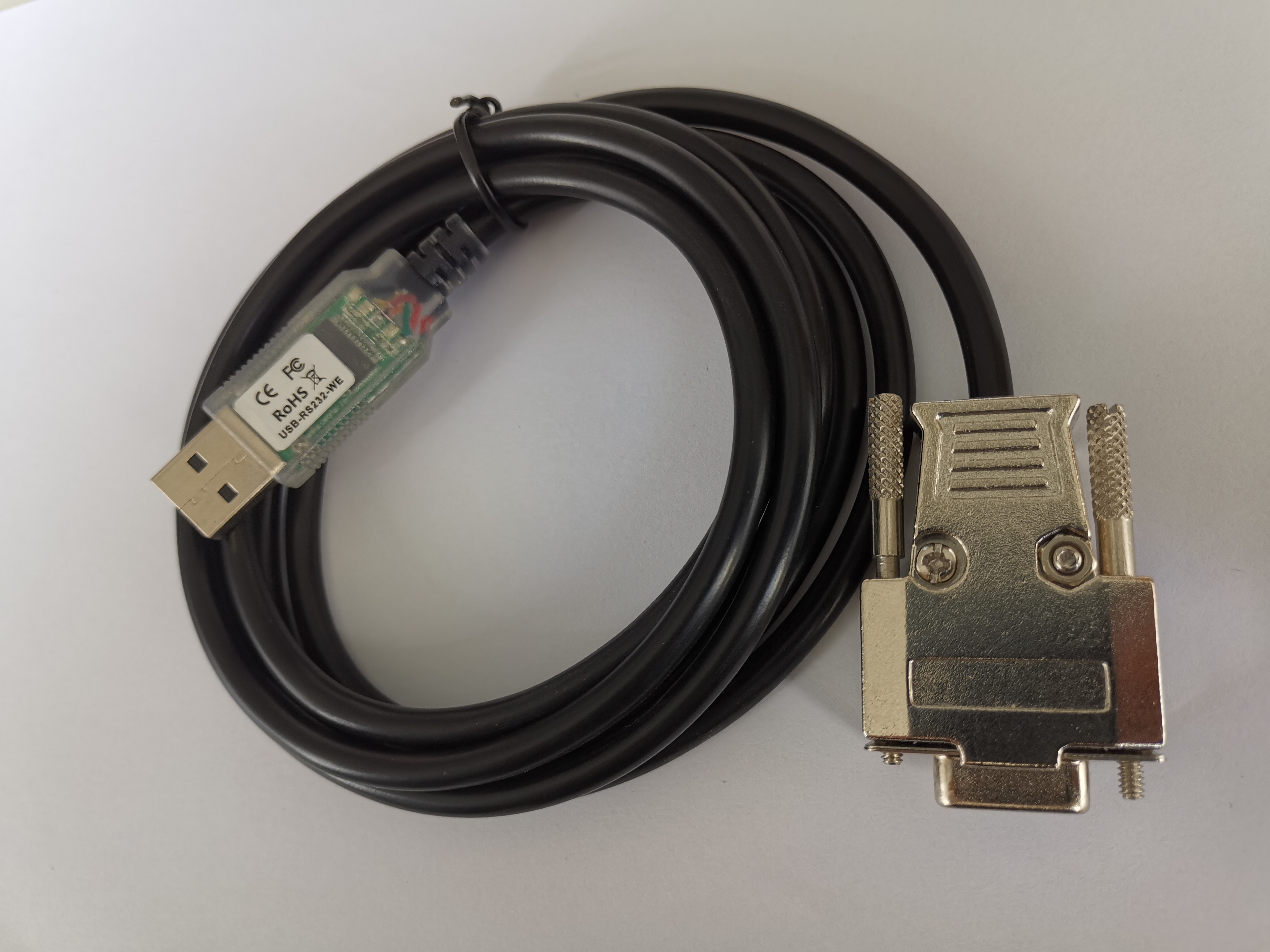 Cabo de chipset USB para adaptador serial FTDI com porta RS232 DB9 macho e fêmea 