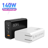 140-165W USB C Carregador rápido GaN PD USB C Estação de carregamento Bloco Hub Plug Adaptador de energia para laptop