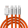 Cabo de carga múltipla universal 3 em 1 Cabo de carregamento múltiplo 120W 6A Cabo USB de carregamento rápido 
