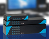 Switch Kvm de matriz Cat5 personalizado sobre IP 1u Montagem em rack Dois usuários IP 4X32 (1 X Local; 1 X Remoto; 2 X IP)