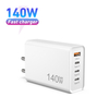 Carregador usb c de 140w, carregador mac book pro dobrável nexode pd3.1 pps 3 portas rápido gan adaptador de energia para carregador de parede para laptop