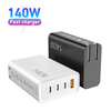 140-165W USB C Carregador rápido GaN PD USB C Estação de carregamento Bloco Hub Plug Adaptador de energia para laptop